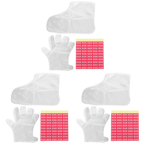 3Ensembles Hydratants Blancs Masques Pieds Pratiques 1