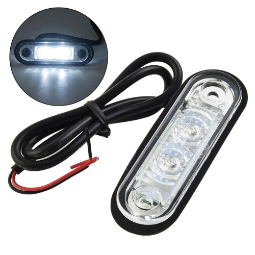 LED Flush Mount Bar Marker Lamp 12V/24V Brake Tail Light 1