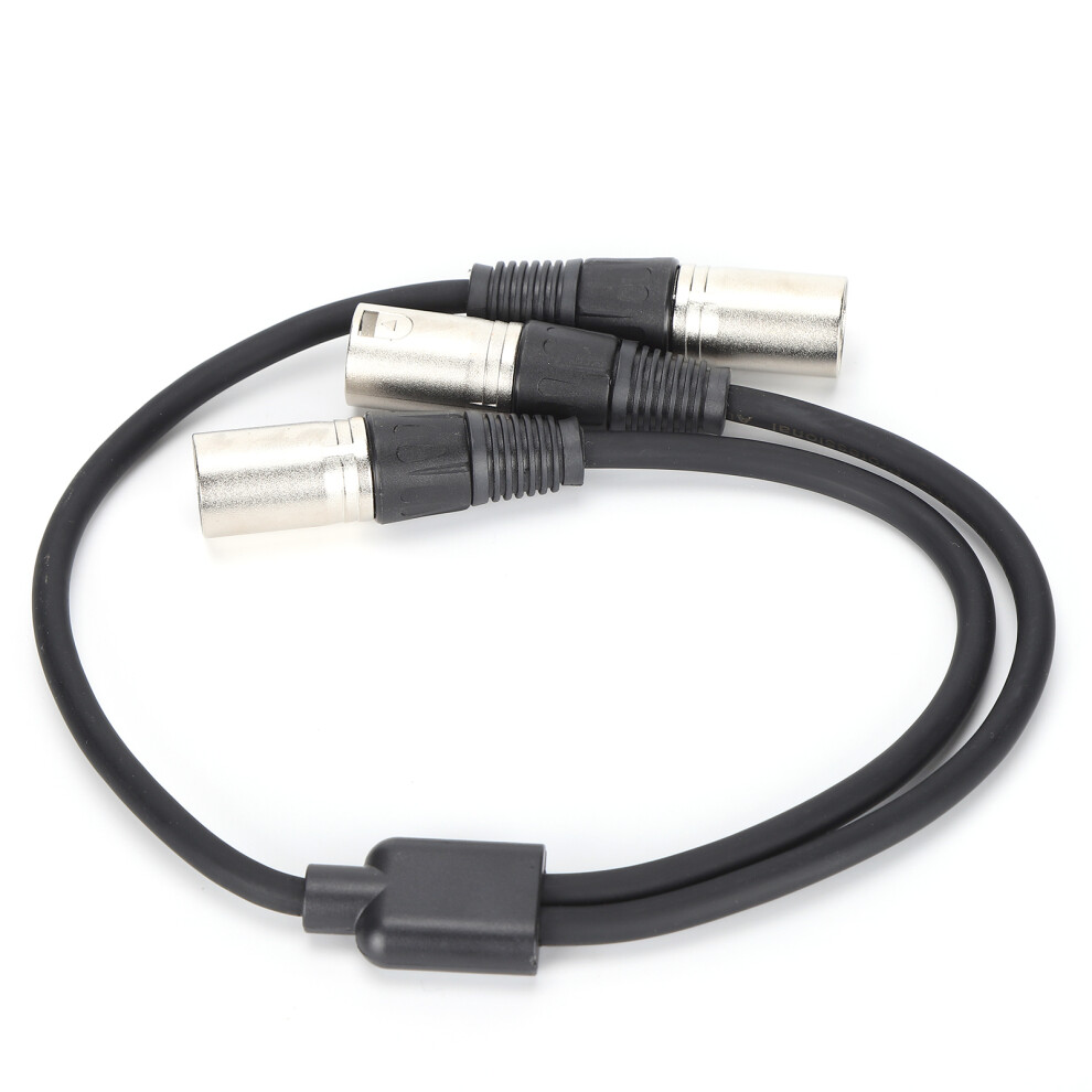 Xlr Male To Dual Xlr Male Microphone Cable 0.3M 22Awg 8711390758809