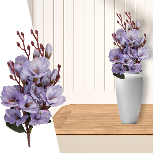 Τεχνητό Μπουκέτο Τεχνητό Λουλούδι MagnoliaFlower Αρωματική Ορχιδέα Διακόσμηση Γάμου 1