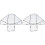 2Pcs Double Stroller Rain Shield PVC Cover for Twins Pushchair Use 2