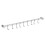 Space-Saving Wall Mounted Cookware Organizer, Movable Hook Design For Organizing Multiple Items, Stainless Steel Utensil Rail With Rust-Resistant 4
