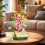 Ensemble de construction Jésus MOC363PCS Croix chrétienne Fleur avec éléments floraux Modèle de bloc de construction 2