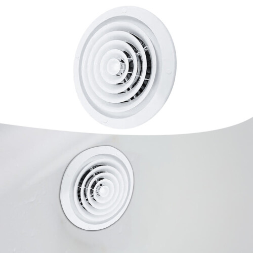 Adjustable Round Air Vent Cover,ABS Ventilation Diffuser for Ceiling Wall Ducting System 2