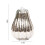 Φωτιστικό LED από γυαλί Mercury Glass, 6,4", με μπαταρία, διακόσμηση ρουστίκ για το 2