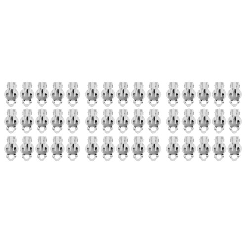60Pcs Silver Round Ear Clips Earring Converter Clip on Comfortable 2