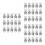 60Pcs Silver Round Ear Clips Earring Converter Clip on Comfortable 4