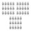 60Pcs Silver Round Ear Clips Earring Converter Clip on Comfortable 5