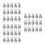 60Pcs Silver Round Ear Clips Earring Converter Clip on Comfortable 7