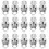 60Pcs Silver Round Ear Clips Earring Converter Clip on Comfortable 8