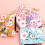 Μπρελόκ πορτοφολιού με χάντρες σε σχήμα boho και σχέδιο λουλουδιών, θήκη για 4