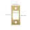 2Pcs Golden Round Deadbolt Lock Hardware Plates for Door Installation 2