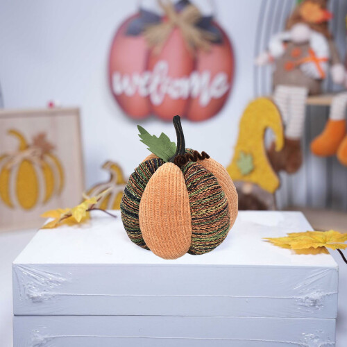 Pumpkin Throw Pillow Fall Decor 20x15cm Polyester 2