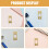 2Pcs Golden Round Deadbolt Lock Hardware Plates for Door Installation 7