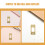 2Pcs Golden Round Deadbolt Lock Hardware Plates for Door Installation 8