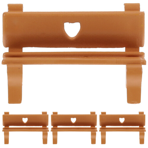 12Pièces Miniature Banc Jardin Pour Maquette Décor 1