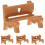 12Pièces Miniature Banc Jardin Pour Maquette Décor 3