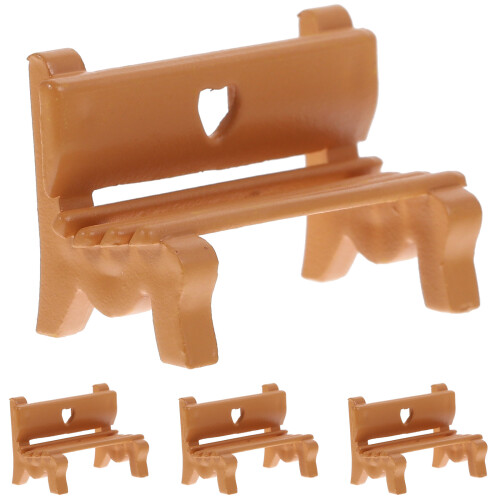 12Pièces Miniature Banc Jardin Pour Maquette Décor 2