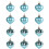 Green Christmas Ornaments Balls Large Extra Large 3