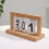 Wooden Standing Flip Calendar Blue 1pc 4