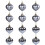 Green Christmas Ornaments Balls Large Extra Large 5