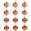 Green Christmas Ornaments Balls Large Extra Large 6
