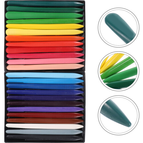 48Pcs Kids Plastic Crayon Assorted Colors for Painting Use 1
