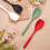 Large Silicone Cooking Spoon Set – Deep Bowl, 4