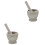 2Sets Grey Plastic Mortar and Pestle Set for Kitchen Use 5