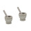 2Sets Grey Plastic Mortar and Pestle Set for Kitchen Use 6