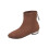 Women's ankle boots round toe low heel with side zipper 2