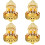 4Pcs Metal Lotus Tea Light Candle Holders Decorative Home Use 5