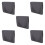 5Pcs Multifunctional Dark Grey Radiator Covers Soft Fabric Protector 7