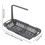 Grey Adjustable Retractable Sink Storage & Drain Rack – Large Capacity, Compatible with Most Sinks 3