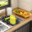 Grey Adjustable Retractable Sink Storage & Drain Rack – Large Capacity, Compatible with Most Sinks 5
