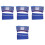 4Sets Reflective Blue Hard Hat Shade Breathable Mesh Neck Sun Shield 2