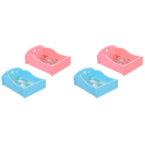 4Pcs Assorted Color Hamster Cooling Bed Small Pet Sleeping Mat PVC 2