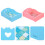 4Pcs Assorted Color Hamster Cooling Bed Small Pet Sleeping Mat PVC 8
