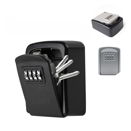 Box Outdoor Wall Mounted Keychain Storage Box 4 Digit Combination Password Security Lock Storage,Multiple Options Available 1