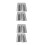 4Pcs Sturdy Aluminum Wedges Silver for Handle Fix 9