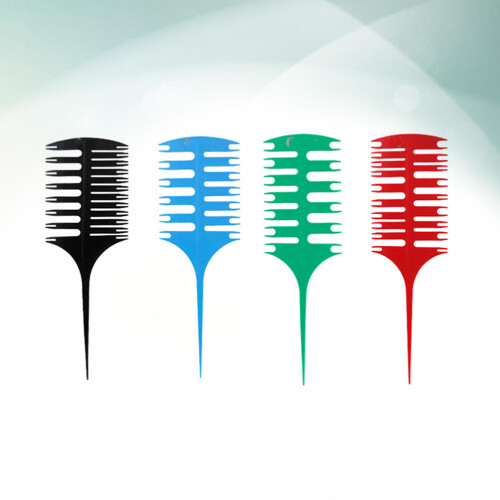 8Pcs Useful Hair Dye Comb Assorted Colors Durable Salon Tool 2