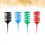 8Pcs Useful Hair Dye Comb Assorted Colors Durable Salon Tool 4