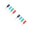 8Pcs Useful Hair Dye Comb Assorted Colors Durable Salon Tool 8