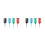 8Pcs Useful Hair Dye Comb Assorted Colors Durable Salon Tool 10