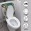 Vintage Map Keep Dust Stick WC Protector Cover Reglabil Elastic Bottom pentru Baie Home 3
