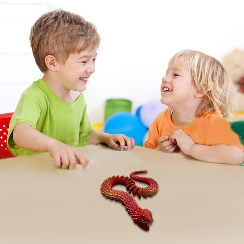 23.6'' 3D Printed Snake,3D Printed Animals,Like Movable Snake Realistic Slithering Design 1
