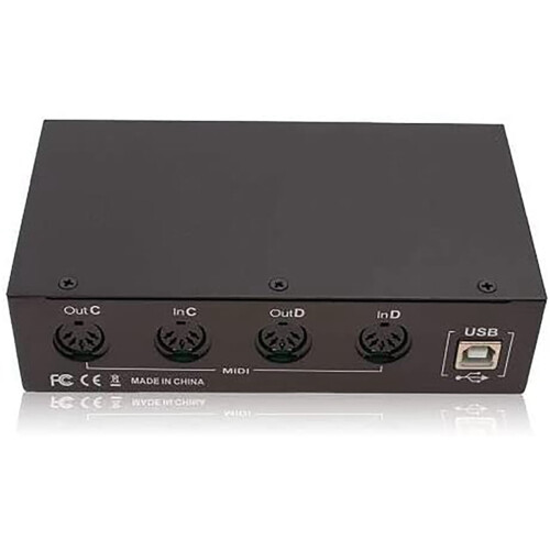MIDI Box Musical Instruments USB MIDI Interface Thru Box 64 MIDI Channels 2