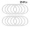 36Pcs White Plastic Rings for DIY Dreamcatcher Macrame Wall Hanging 10