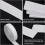 Flat polyester sklisikker elastisk snor silikon griper elastisk bånd klestilbehør hvit 30 mm 5