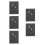 5Pcs Elegant 2025 Schedule Planner Black Notebook for Office Use 4